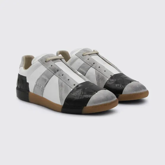 Maison Margiela Replica Sneakers in Leather Beige (S57WS0524P7569H1937)