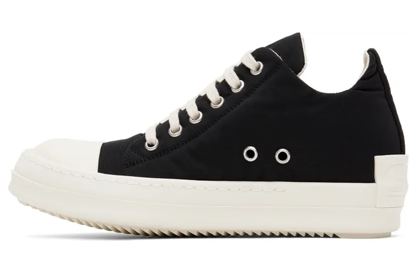 Rick Owens Drkshdw Black Taffeta Sneakers (DU02B4802 MUEH3) (3)