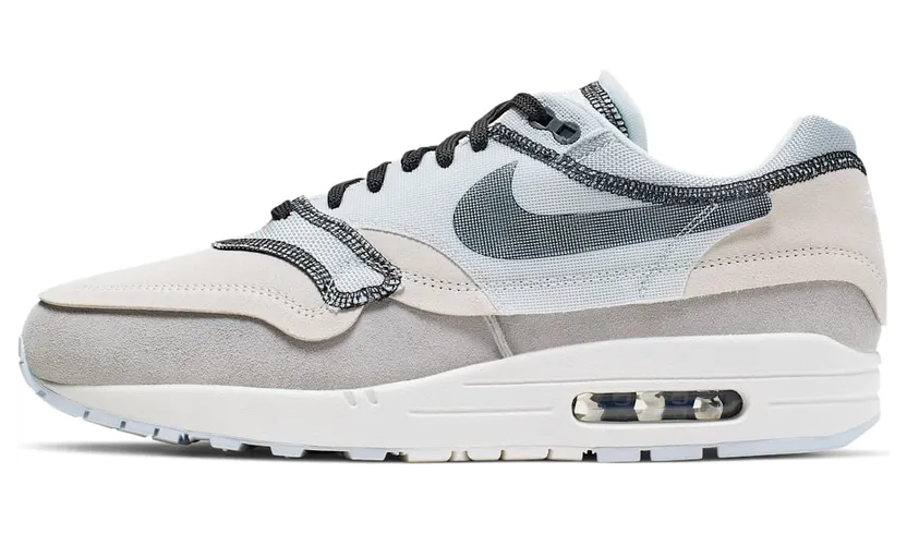 Nike Air Max 1 ‘Inside Out – Phantom’ Phantom/Black/Pure Platinum/Wolf Grey/Sail (858876-013)