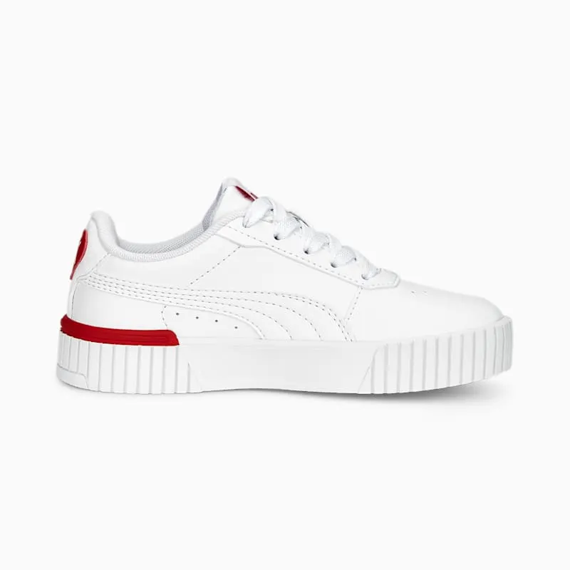 Puma Carina 2.0 Red Thread PS “White / Red” (389747-01)