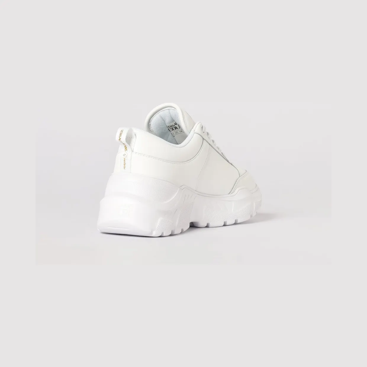 Versace Leather Sneakers with Logo White (80VA3SC1ZPB69003) (2)