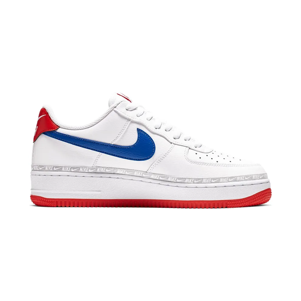 Nike Air Force 1 Low Overbranding White Red Blue White/Habanero Red-Game Royal (CD7339-100)