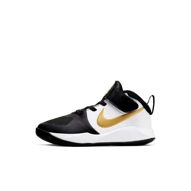 Nike Team Hustle D 9 Black Metallic Gold (PS) Black/White/Metallic Gold (AQ4225-004)