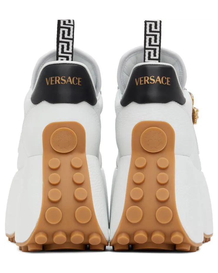 Versace White Triplatform Sneakers (1004529_1A03184_2W02V) (2)