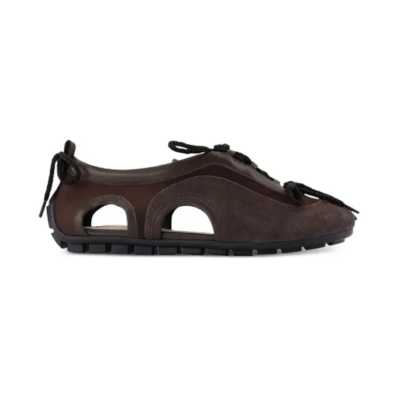 Simone Rocha Uitgesneden ballerina’s “Brown” (BPT10B0755)