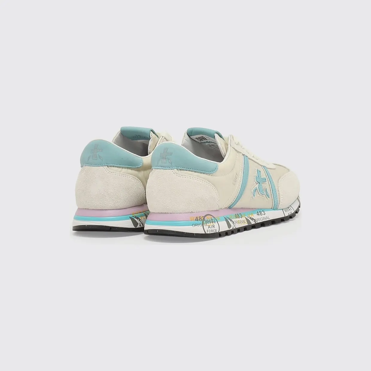 Premiata Lucyd Nylon and Suede Sneakers White (LUCYD018143) (2)