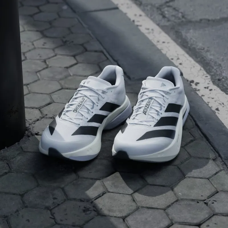 adidas Adizero Boston 13 Cloud White Core Black Dash Grey (JS4939)