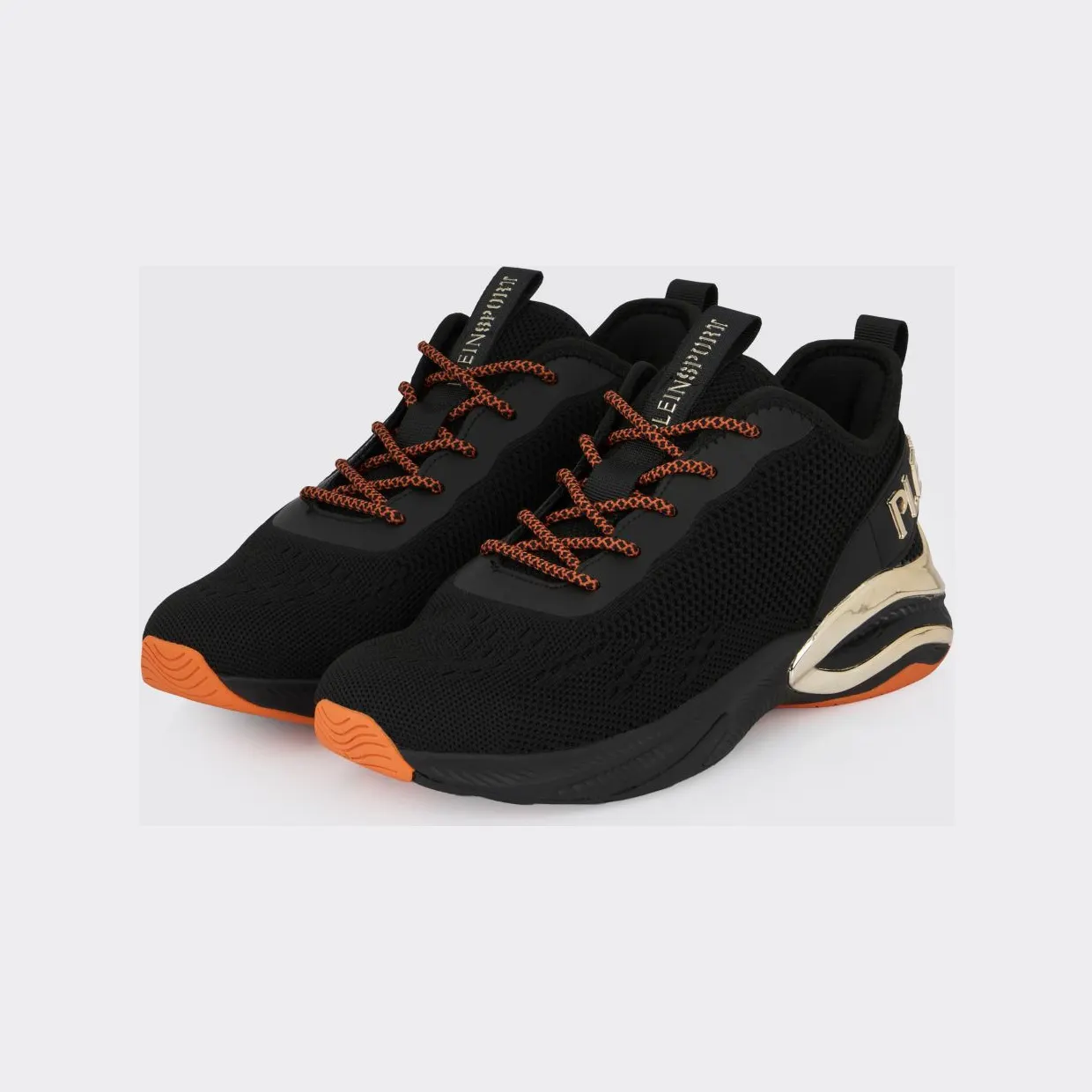 Plein Sport Crochet Knit Sneakers Black 1 (SAESUSC0747STE003N0286)