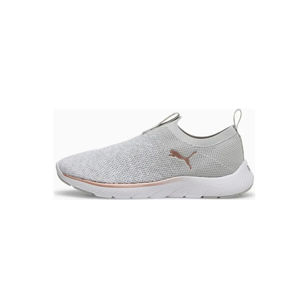 Puma Softride Remi Slip-On Ash Gray White Rose Gold (309834-02)