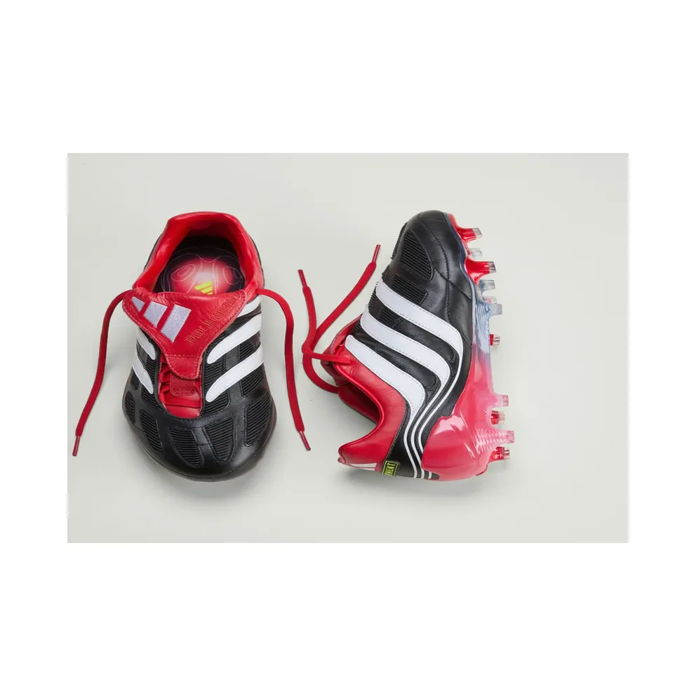 adidas Predator Precision FG Black White Collegiate Red Made in Germany (JS0572)