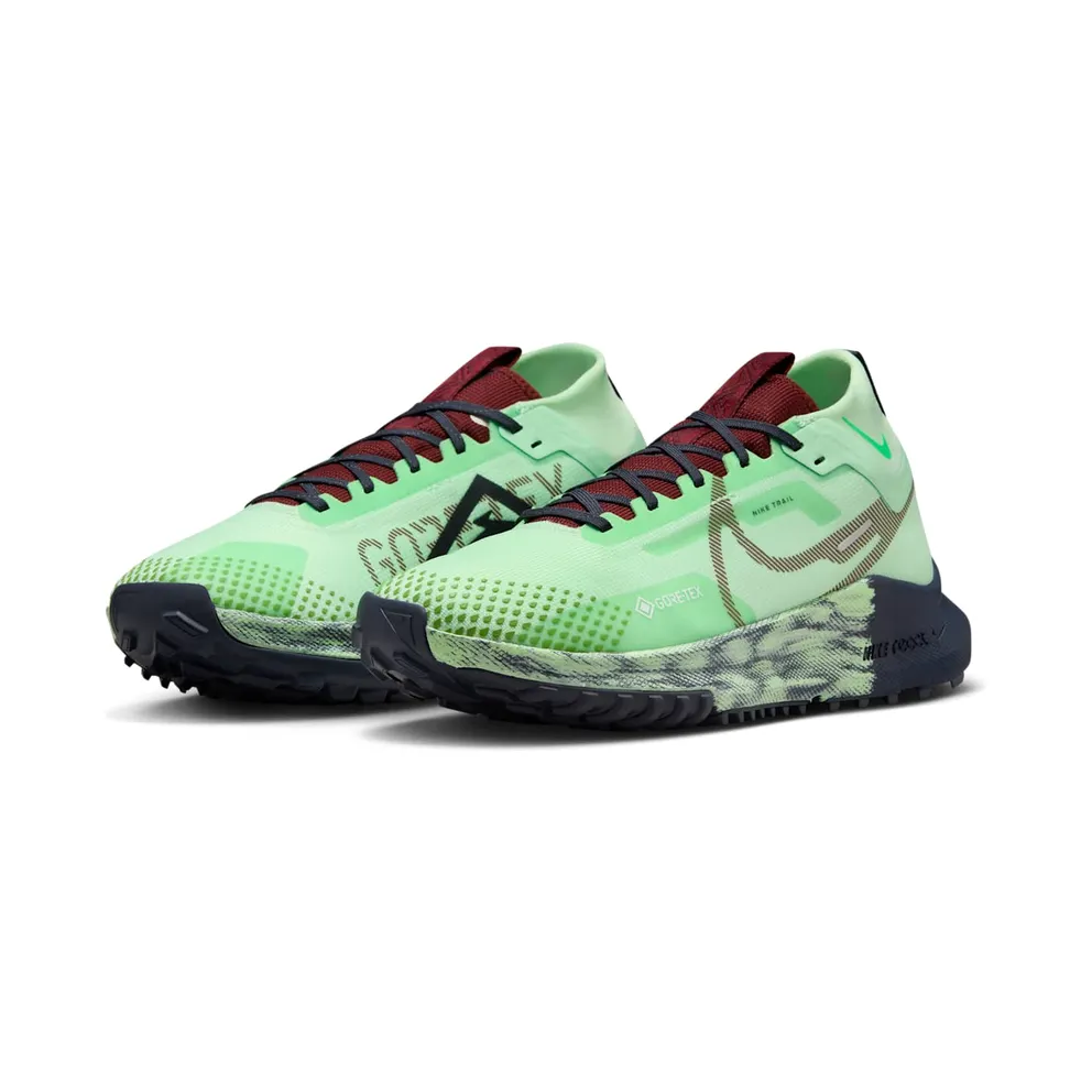 Nike React Pegasus Trail 4 Gore-Tex Vapor Green Thunder Blue Light Armory Blue Dark Team Red (DJ7929-303)