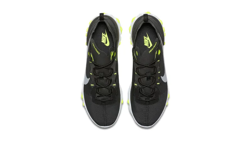 Nike React Element 55 Black Wolf Grey Volt Black/Wolf Grey-Volt-White (BQ6166-001)