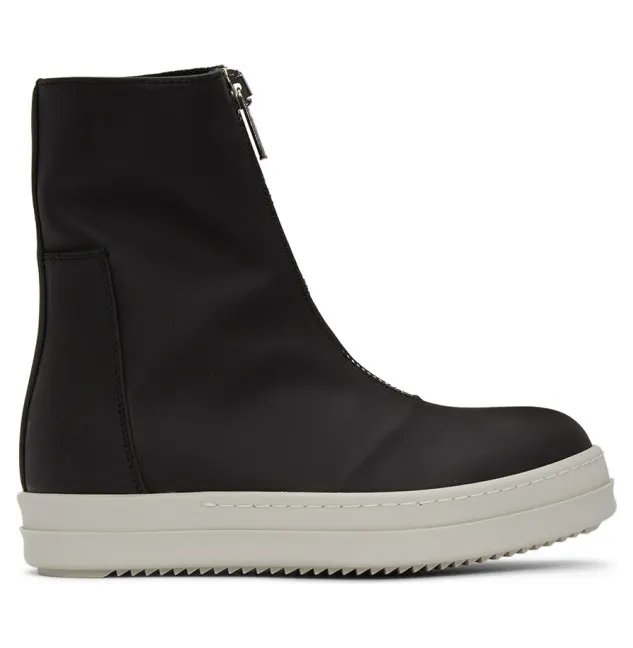 Rick Owens Drkshdw Black Zip Front Sneakers (DS20F1807 RUH)