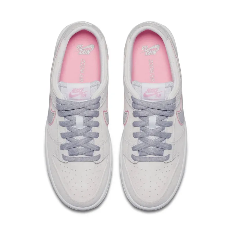 Nike SB Dunk Low Ishod Wair Flat Silver White/Perfect Pink-Flat Silver (895969-160)