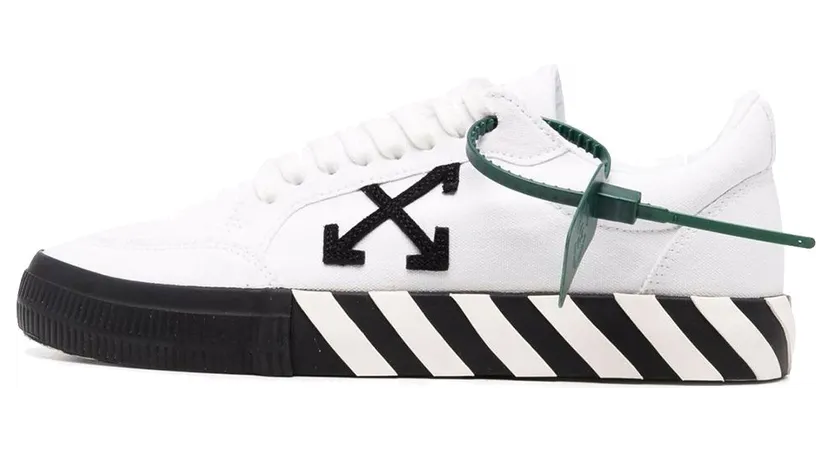 OFF-WHITE Vulc Low Canvas White Black SS22 (OMIA085C99FAB0010110)