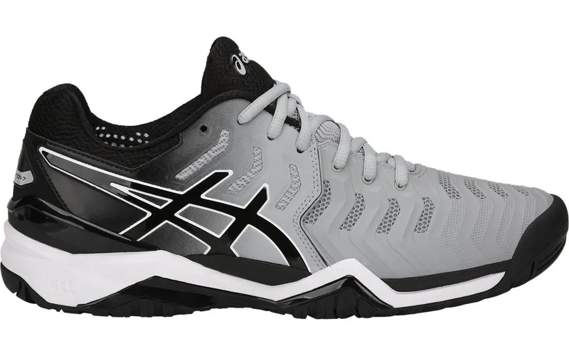 ASICS Gel-Resolution 7 Mid Grey Black White (E701Y-9690)