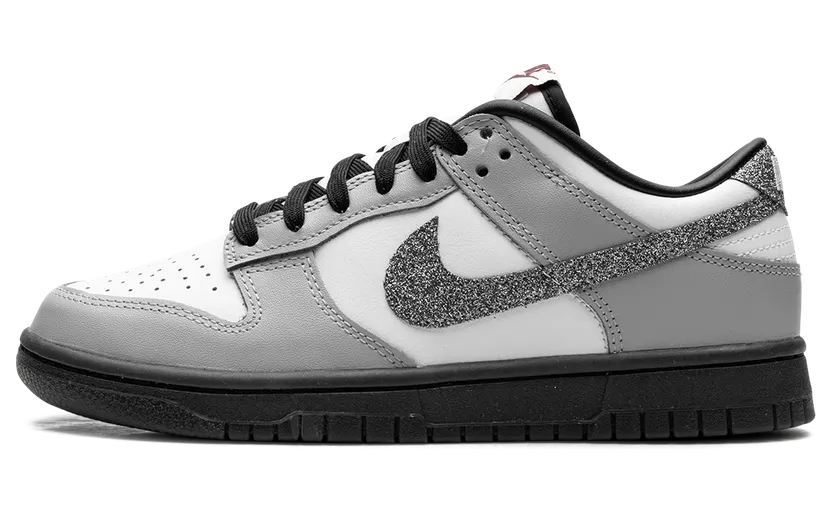 Nike Dunk Low LX “Glitter Swoosh White Light Smoke Grey” (HQ3462-191)