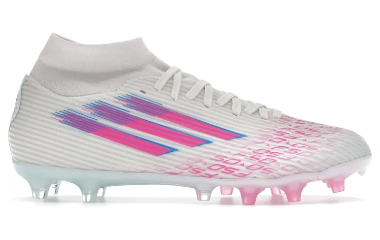 adidas F50 League Mid-Cut FG/AG Sparkfusion White Lucid Pink (JI0013)