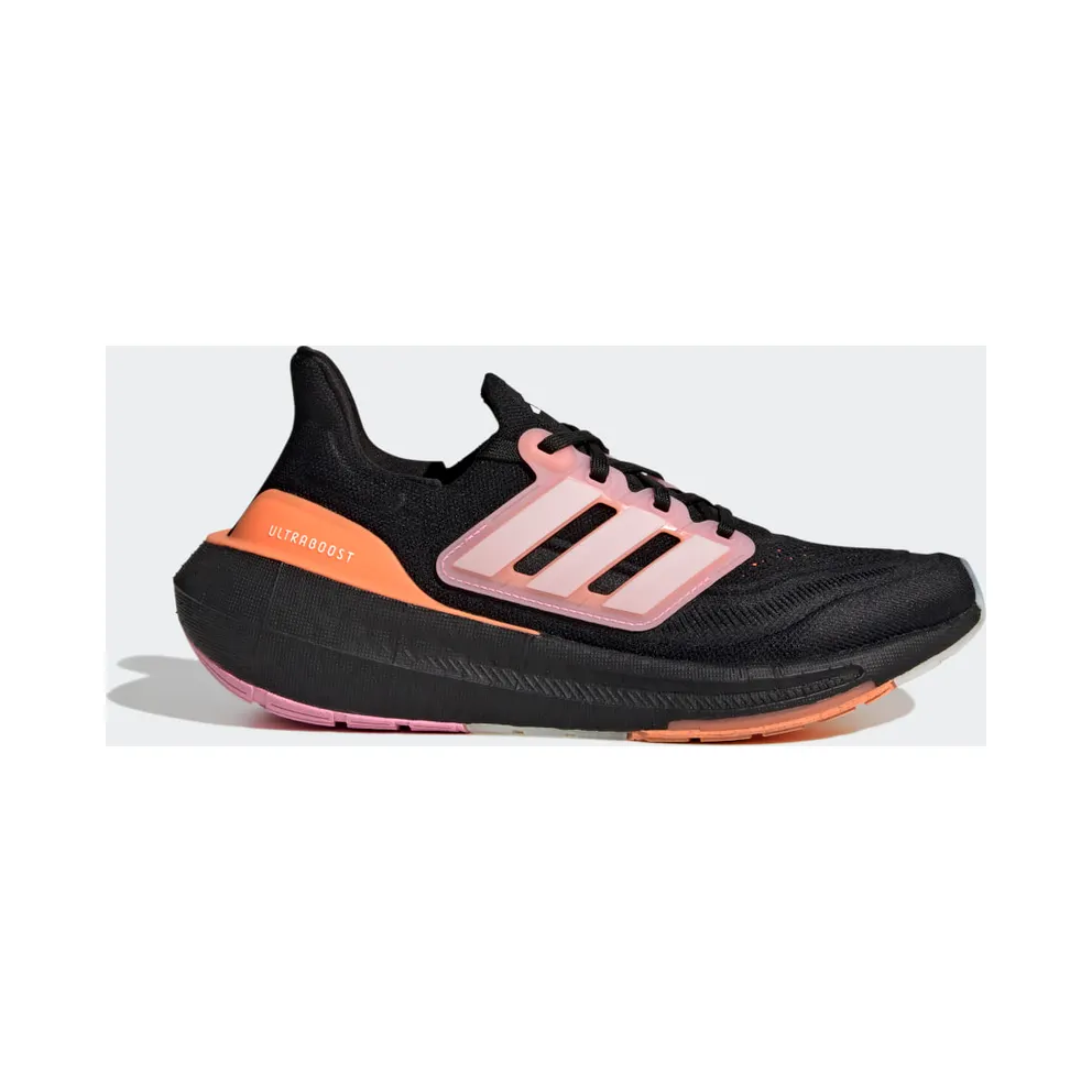adidas Ultraboost Light Laufschuh Core Black / White Tint / Beam Pink (HQ8599)