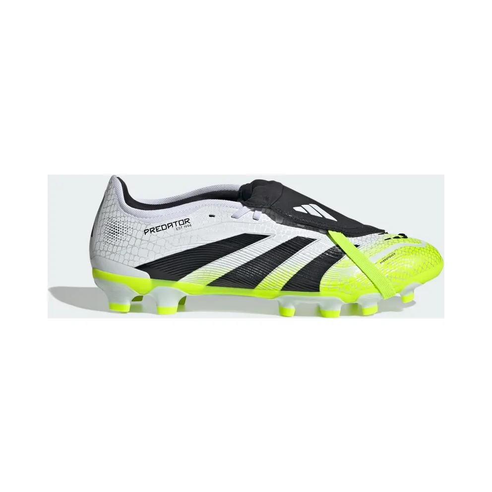 adidas Predator Pro Fold-Over Tongue MG Cloud White Core Black Lucid Lemon (JS4074)