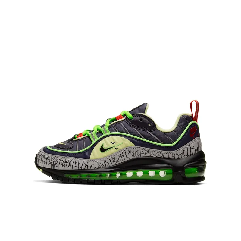 Nike Air Max 98 Halloween 2019 (GS) Gridiron/Black-Obsidian-Luminous Green (CT1171-001)