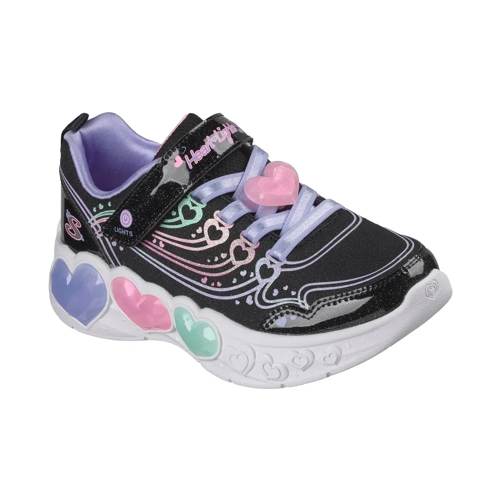 Skechers S-Lights: Enchanted Heart Lights Black (303266CBKMT)