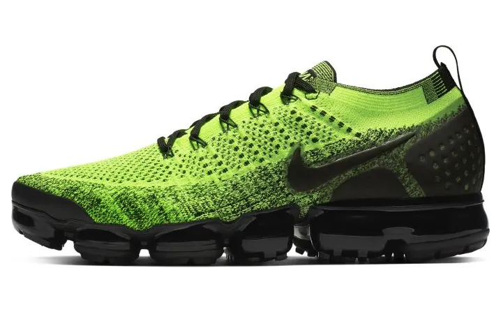 Nike Air VaporMax Flyknit 2 Volt Black