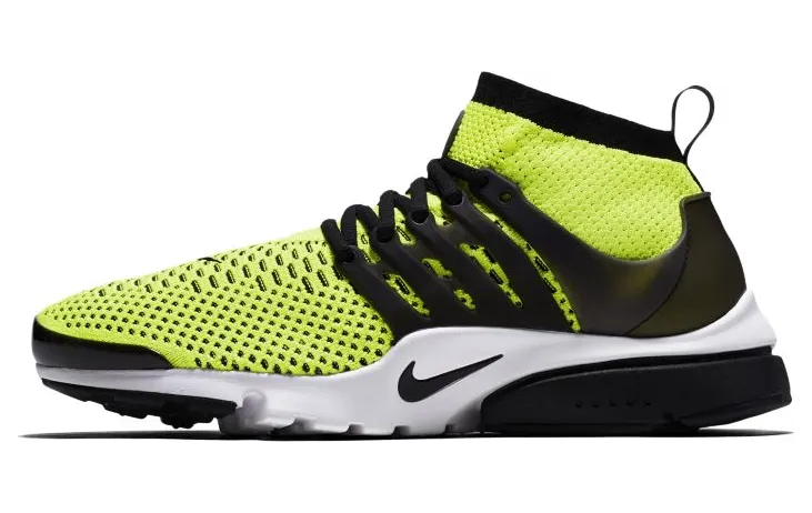 Nike Air Presto Flyknit Ultra Volt Black White