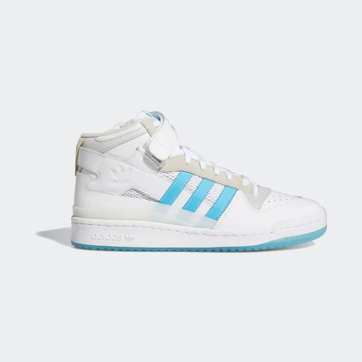 adidas Forum 84 Mid ADV Cloud White / Signal Cyan / Grey One (H01019)