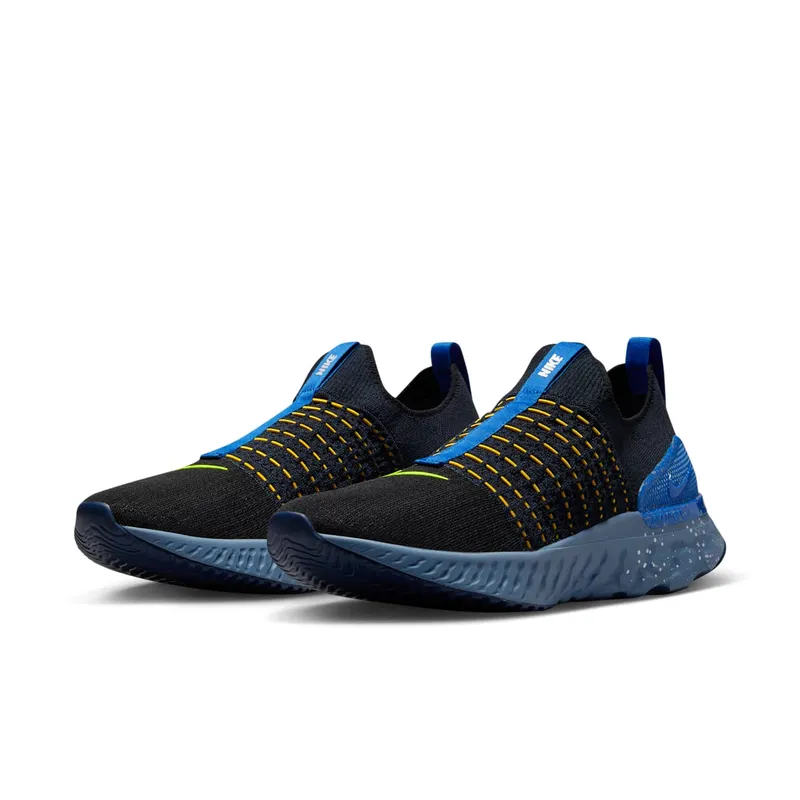 Nike React Phantom Run Flyknit 2 Black Hyper Royal (DZ4849-001)