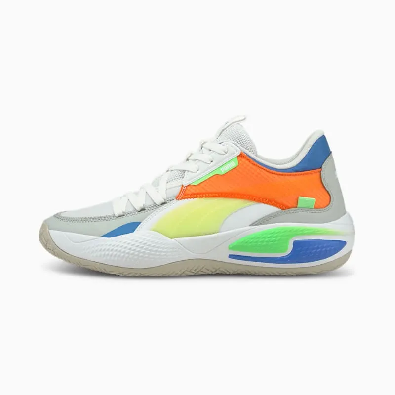 Puma Court Rider Twofold Basketball Shoes White/Blue (195658-01)