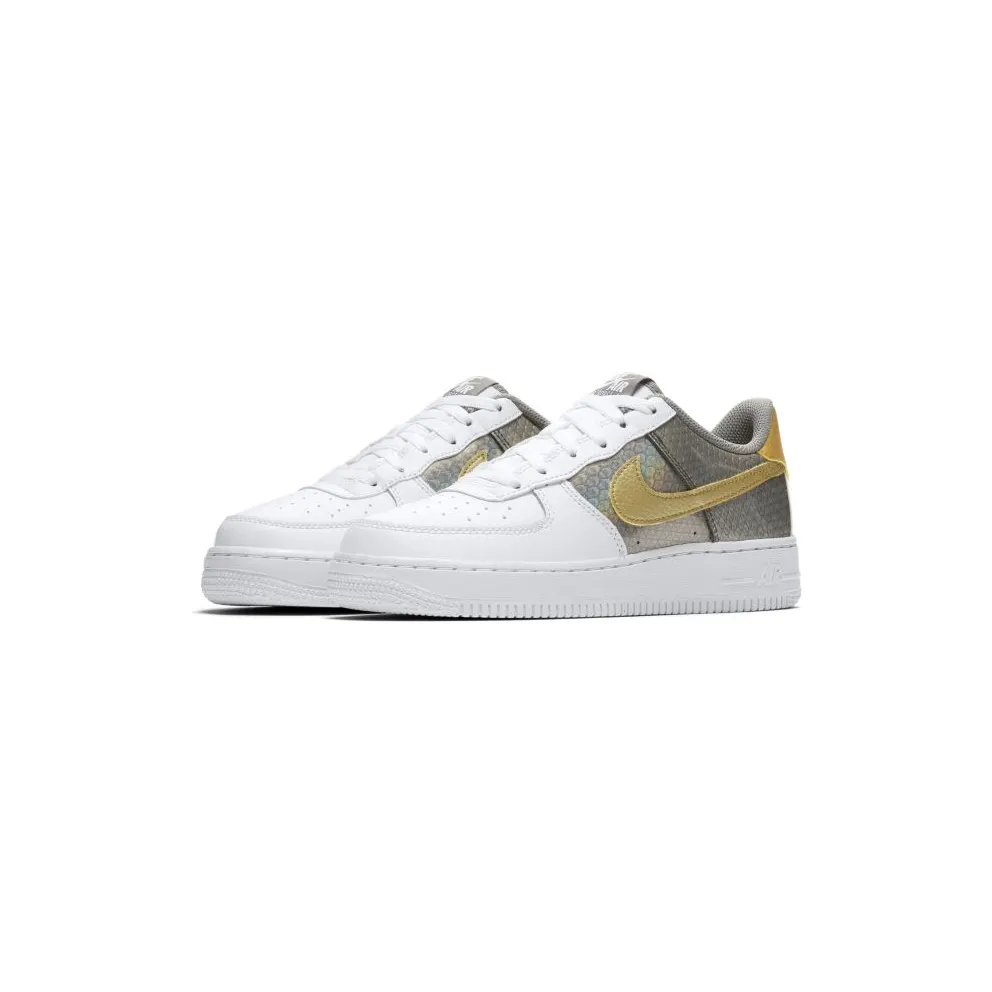 Nike Air Force 1 Low Dragon Scales White (GS) White/Anthracite-Cool Grey-Metallic Gold (CI3910-100)