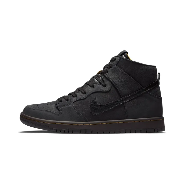 Nike SB Dunk High Deconstructed Doc Martens “Black / Velvet Brown / Peat Moss” (AR7620-002)