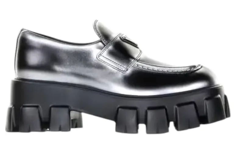 Prada Monolith Loafer Nero Argento (1D649MFB0553LMH F0I89)