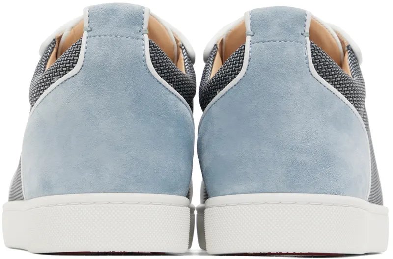 Christian Louboutin Blue & Gray Louis Junior Spikes (3220170)