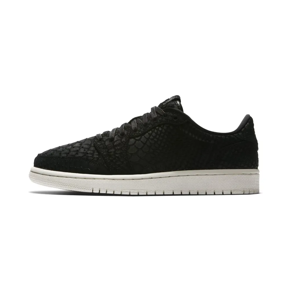 Jordan 1 Retro Low NS Black Python (W) Black/Black-Sail (AJ6004-010)