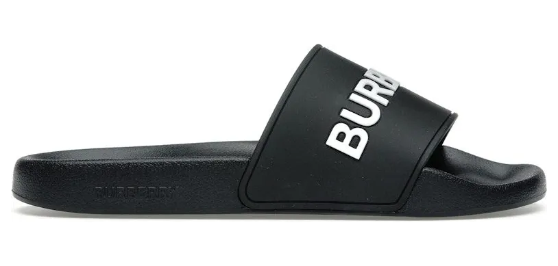 Burberry Logo Slides Black Optic White (80535011)