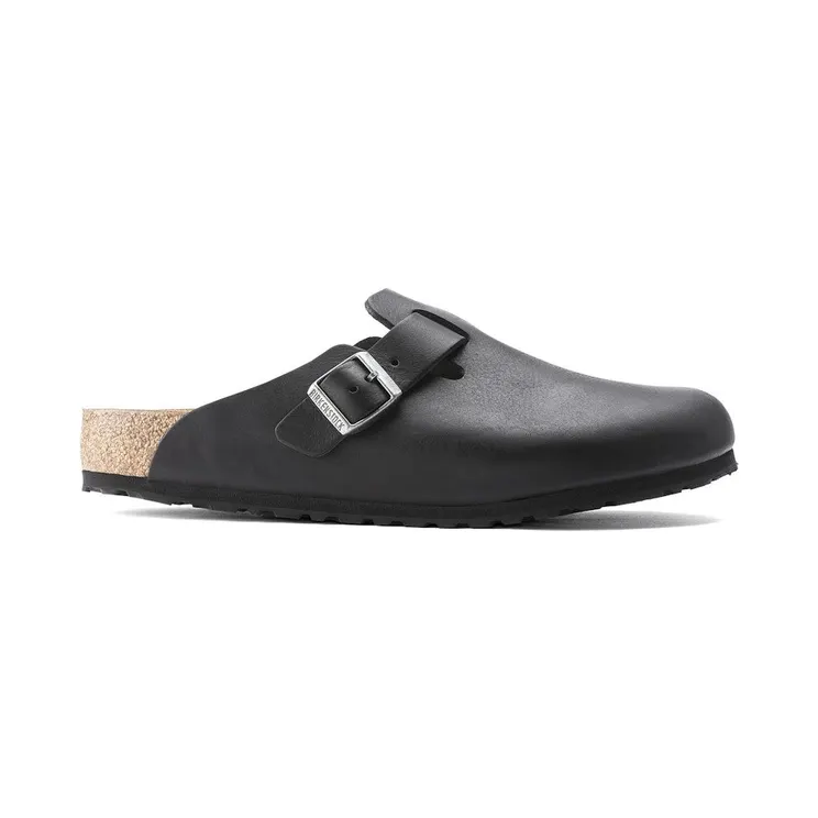 Birkenstock Boston Grip Leather Vintage Wood Black (1023458)