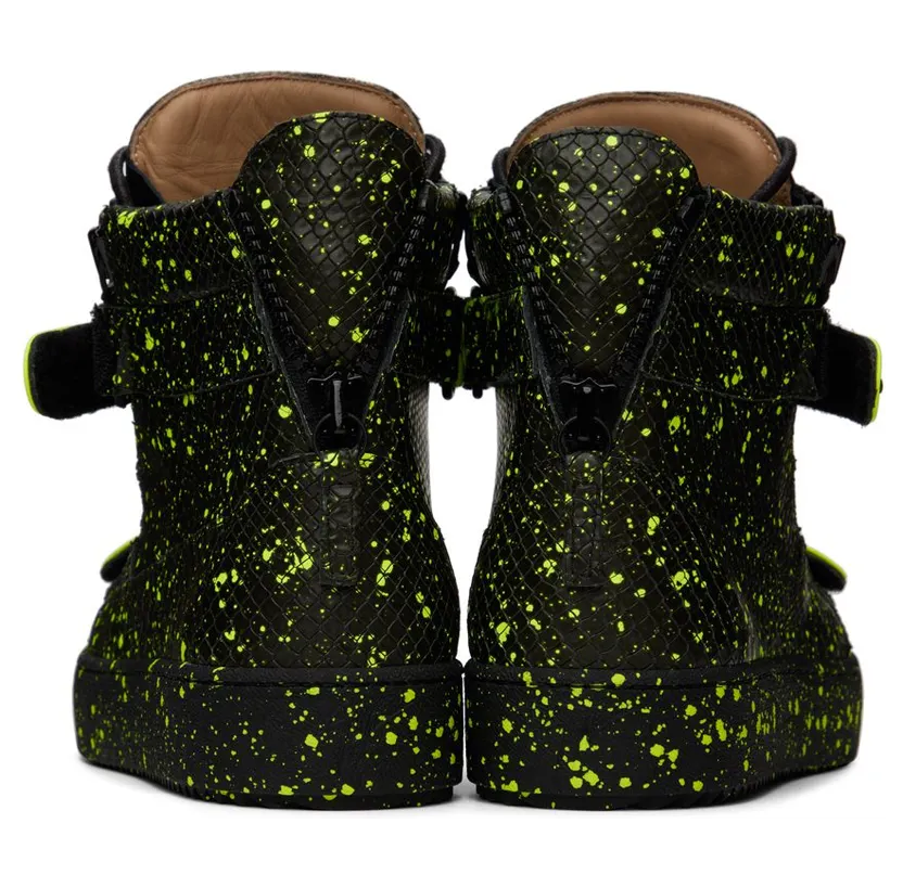 Giuseppe Zanotti Black & Yellow Coby NRO/FLUOGIALLO (RU20034-93229) (2)