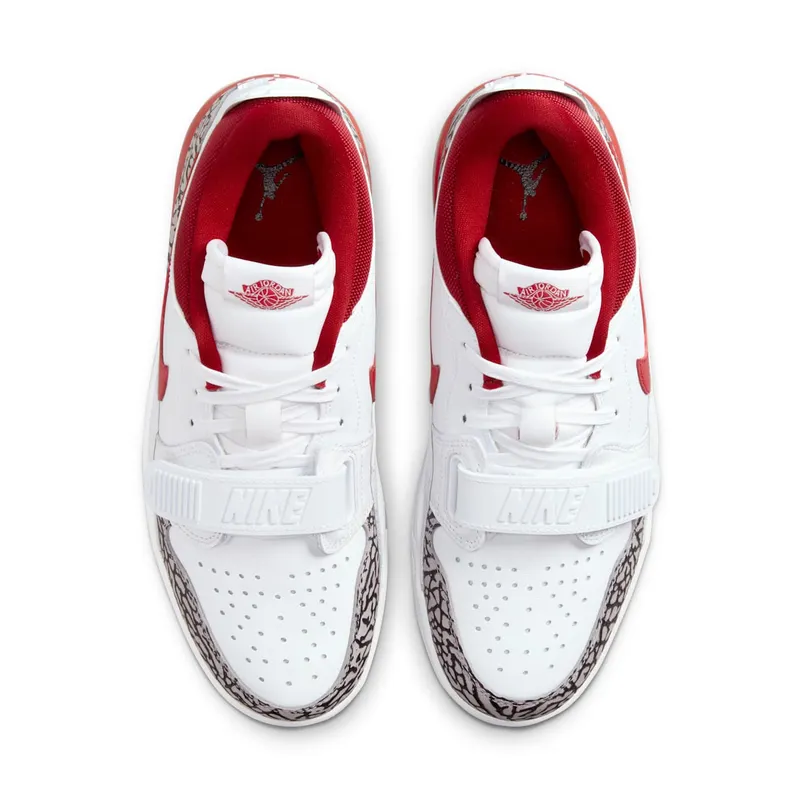 Jordan Legacy 312 Low White Cement Gym Red (FQ7827-106)