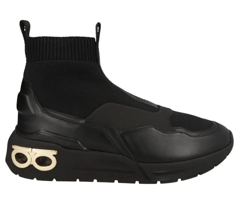 Ferragamo Cosma Sock High-Top Sneakers Yellow (030368-759959-M)