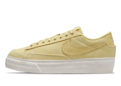 Nike Blazer Low Platform Canvas Yellow