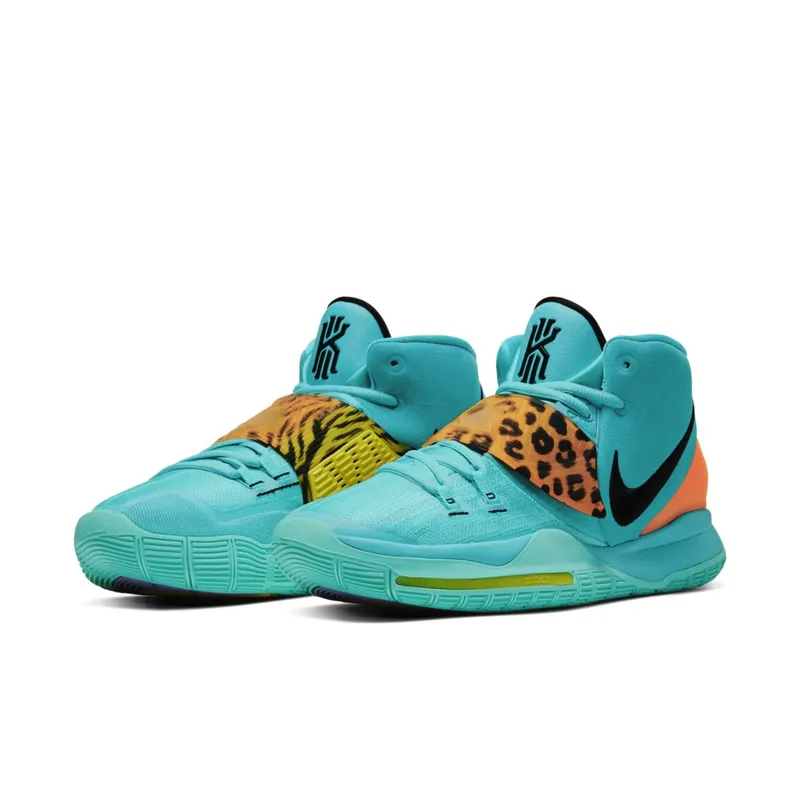 Nike Kyrie 6 Oracle Aqua Oracle Aqua/Black-Opti Yellow-Total Orange (BQ4630-300)