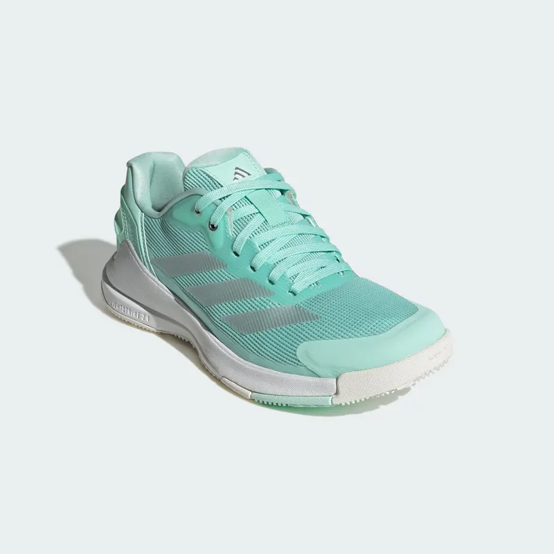 Adidas Crazyquick Lightstrike Padelschoenen Clear Mint / Silver Metallic / Cloud White (KI3588)