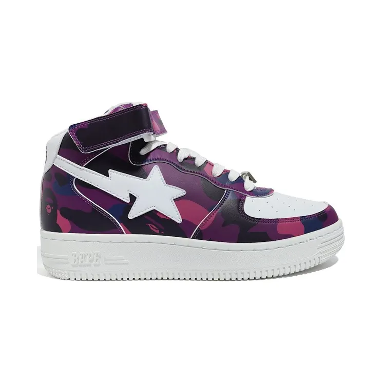 A Bathing Ape Bape Sta Mid Camo Purple (1G80191008-PUR)