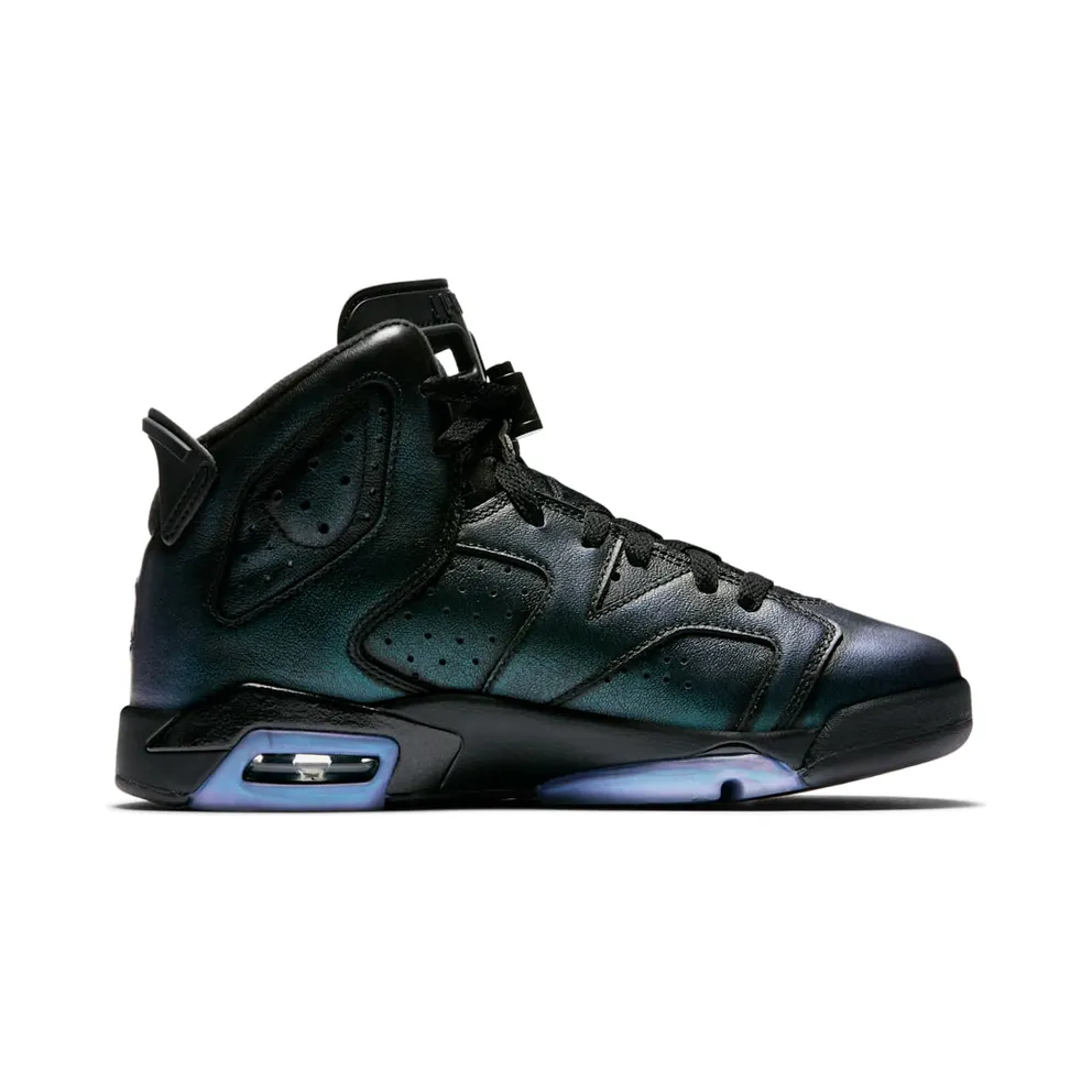 Jordan 6 Retro All Star 2017 “Chameleon” (GS) Black/Black-White (907960-015)