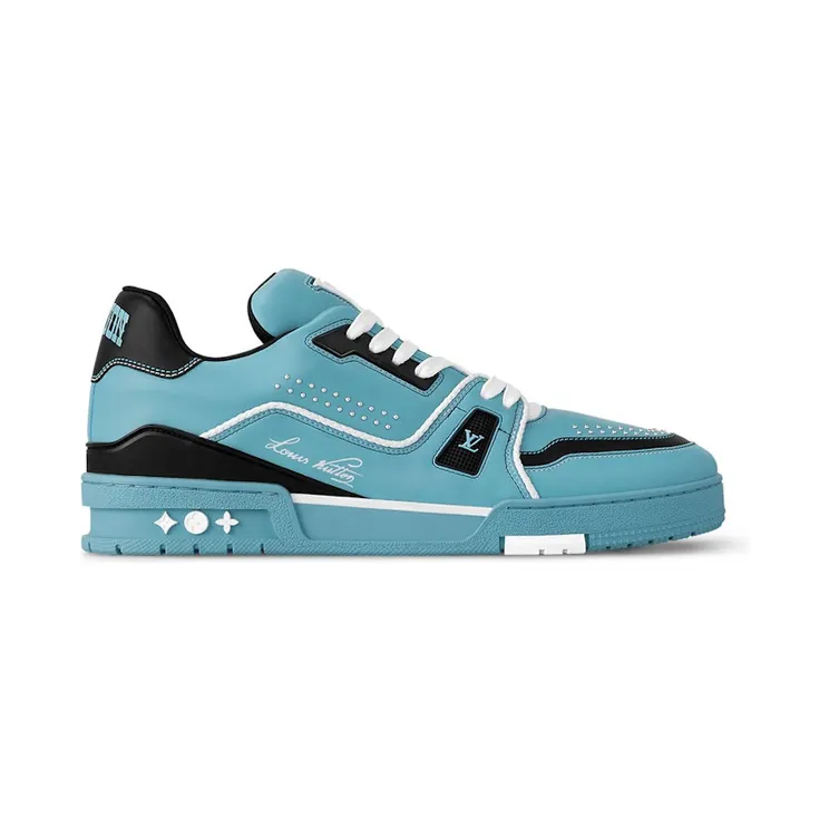 Louis Vuitton LV Trainer Teal Blue Black (1AD7K6)