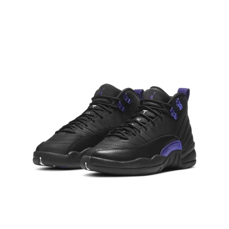 Jordan 12 Retro Black Dark Concord (GS) Black/Black-Dark Concord (DH0905-005)