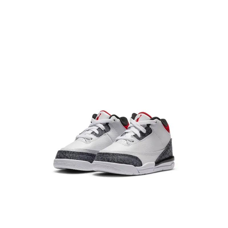 Jordan 3 Retro SE Fire Red Denim (TD) White/Fire Red-Black (DB0442-100)