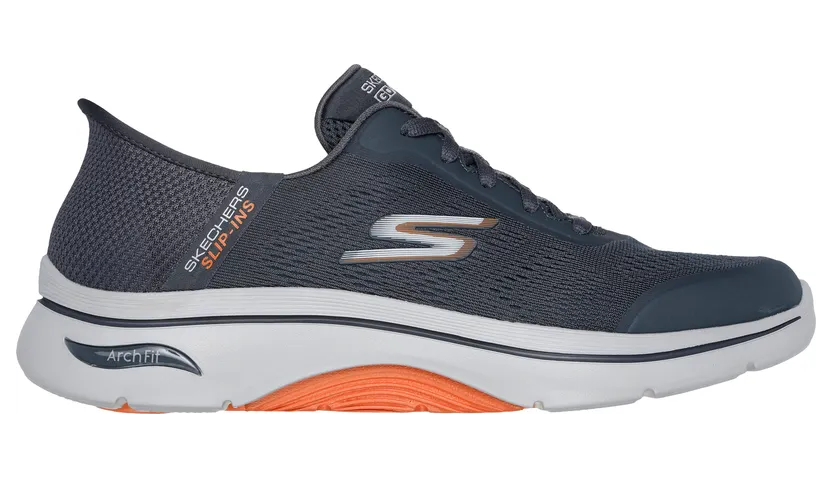 Skechers Slip-ins: Arch Fit 2.0 – Simplicity 2 – Houtskool / Oranje (216602 CCOR)